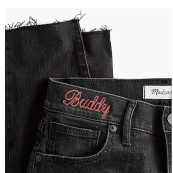 9" Mid-Rise Skinny Jeans in Black Sea - Picture 4 of 5